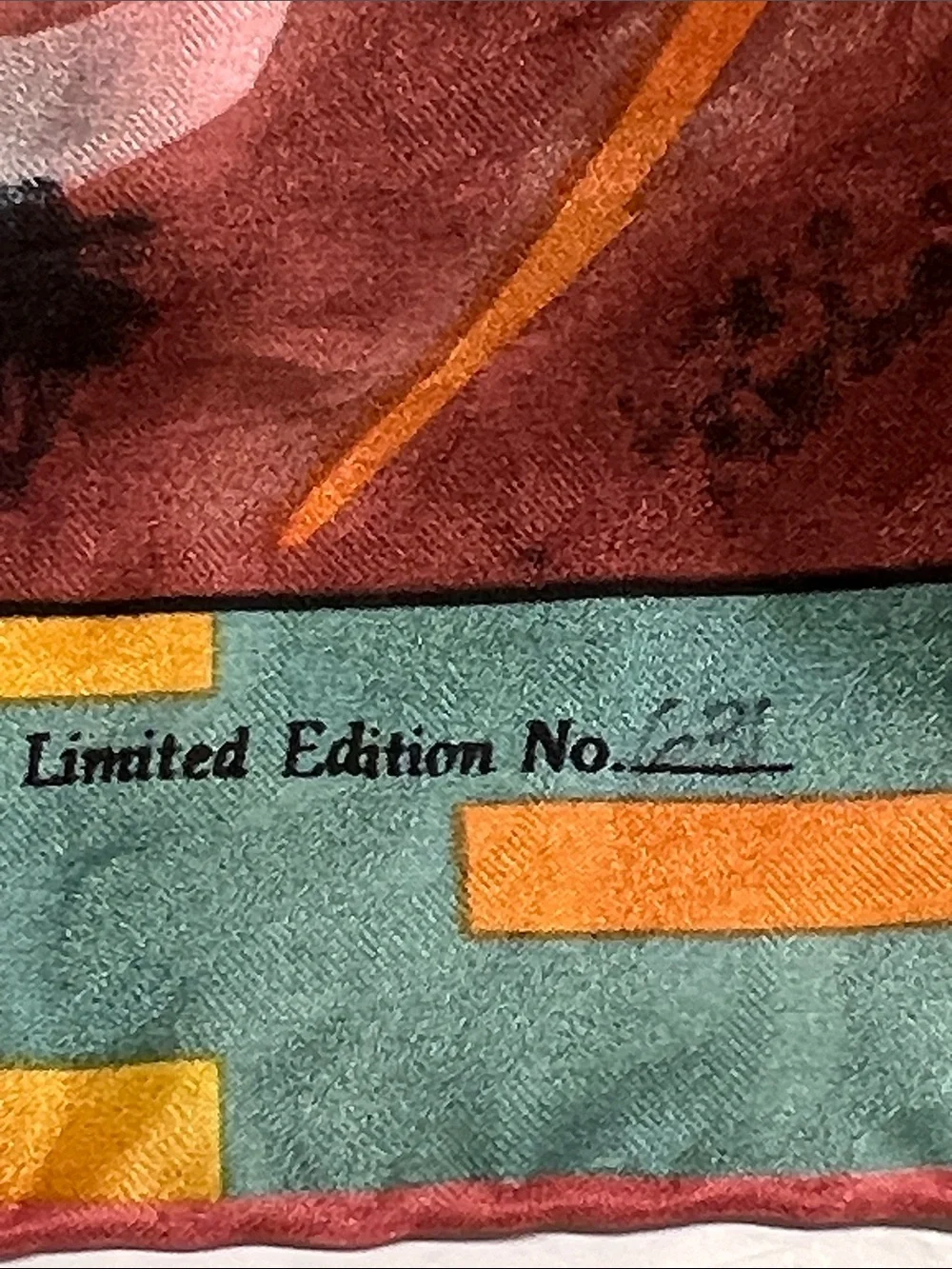 Vintage Rockmount Ranch Wear  Carrie Fell 100% Silk Western Cowboy Horse Scarf